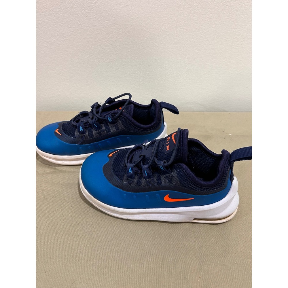 Nike Air Max Axis Toddler Boys Shoes Blue Navy Orange AH5224-402 Size 8C - Picture 2 of 6